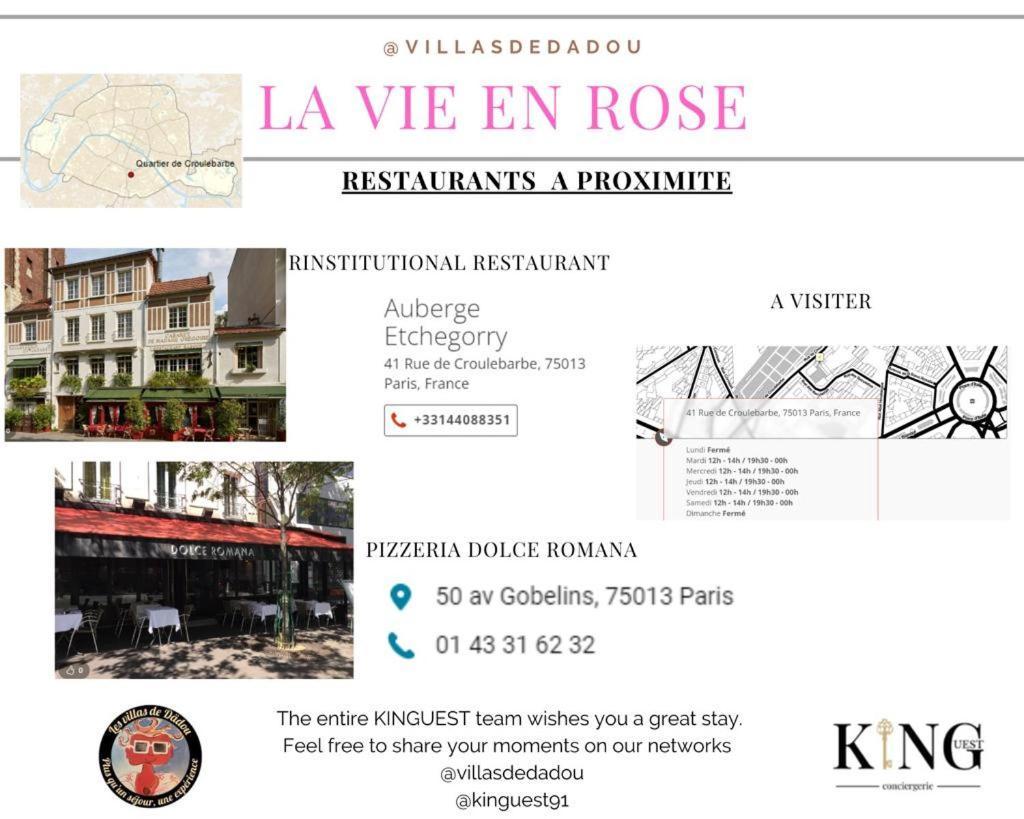 Ferienwohnung Luxury Paris La Vie En Rose Jacuzzi Terrasse Parking Exterior foto